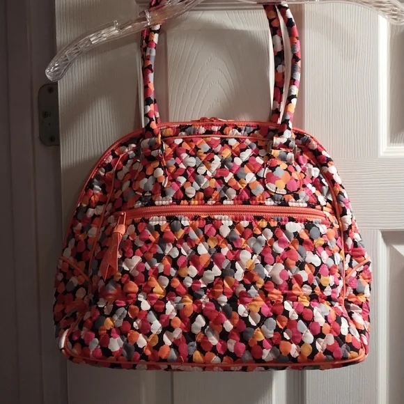 NWT Authentic Vera Bradley Pixie Confetti Turnlock Satchel - Picture 3 of 5